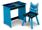 Batman (1200) 2-Batman Kids Wood Art Desk and Chair Set