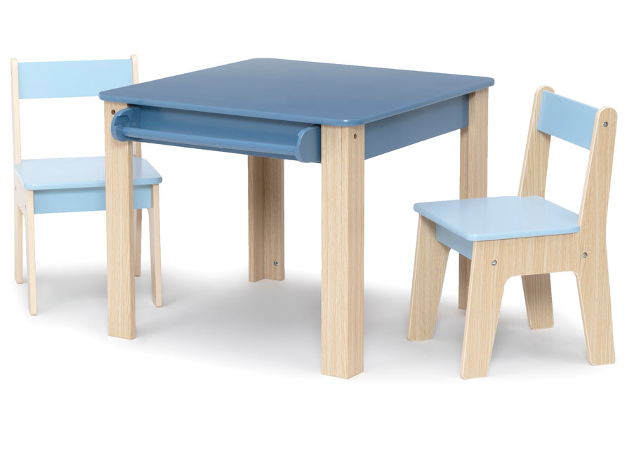 Indigo Blue (1680) 8-GapKids Table and 2 Chair Set with Paper Roll Holder