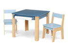 Indigo Blue (1680) 9-GapKids Table and 2 Chair Set with Paper Roll Holder