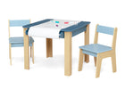 Indigo Blue (1680) 11-GapKids Table and 2 Chair Set with Paper Roll Holder