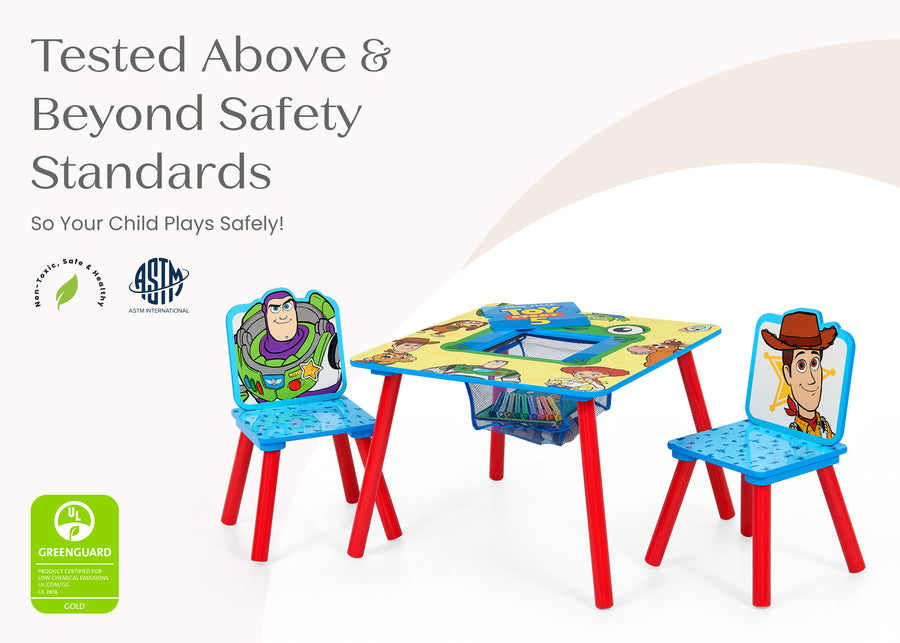 Toy Story (1018) 6-Toy Story 5 Table and Chair Set With Storage