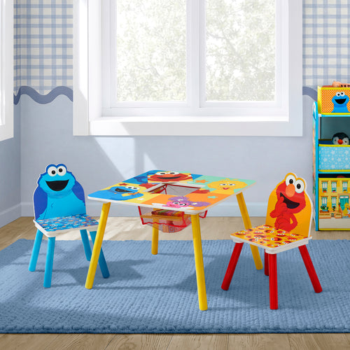 Sesame Street Table and Chair Set With Storage