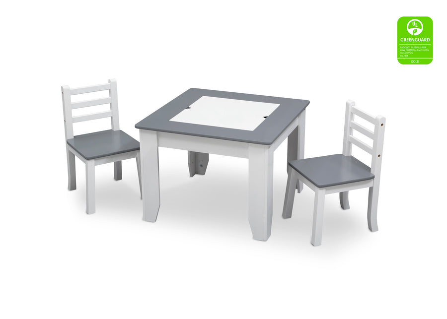 Light Grey and White (1176) 2-Chelsea Table and Chair Set