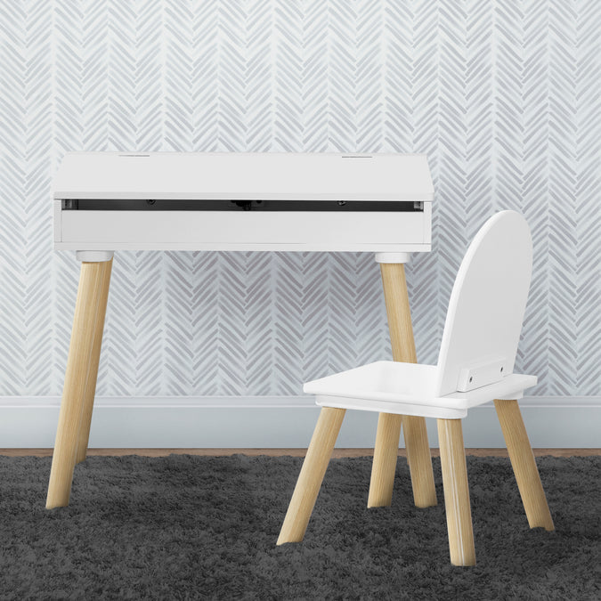 TT89188GN 130 desk and chair ollie white natural lifestyle 103 6-Ollie Lift-Top Desk and Chair Set for Toddlers & Up