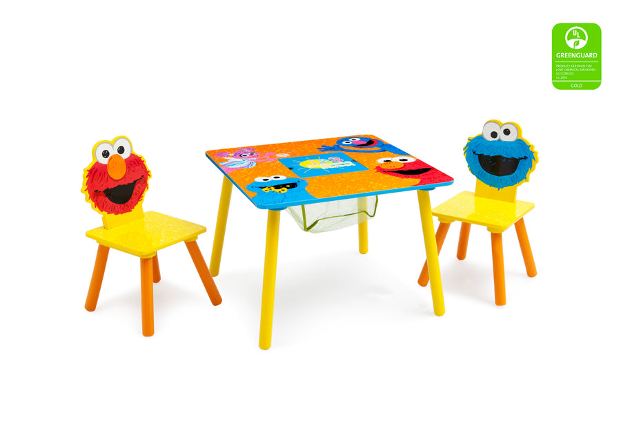 Sesame Street (1151) 2-Sesame Street Table and Chair Set with Storage