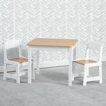 MySize Table and Chair Set - Bianca White with Natural (20804) - Accessories