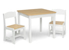 Bianca White with Natural (20804) 30-MySize Table and Chair Set