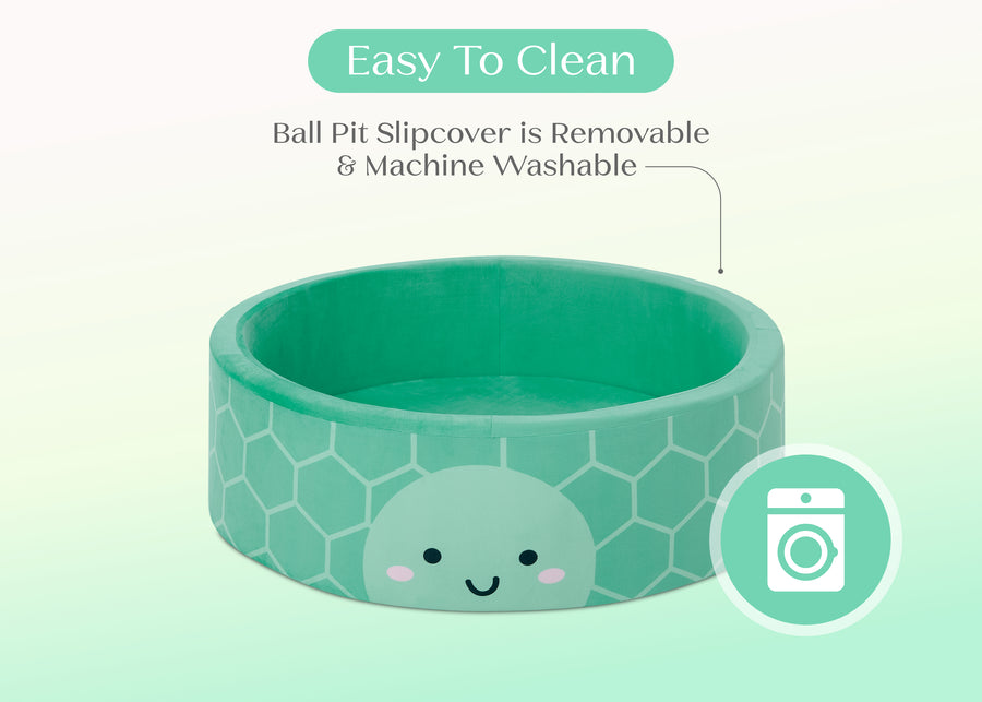 Green (1718) 4-Turtle Soft Ball Pit with 50 Play Balls