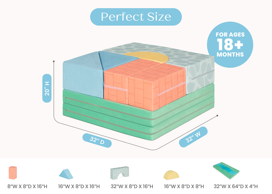 Castle Creek (1720) 7-7-Piece Foam Fortress