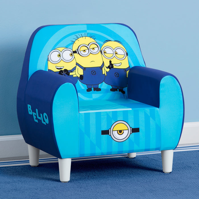 Children's chair with Minions design on a blue background 0-Minions Foam Chair