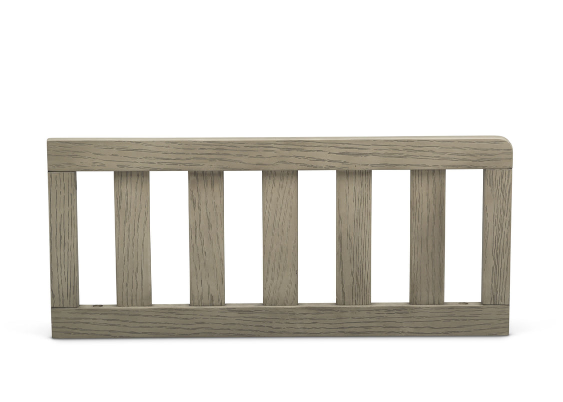 Wooden crib rail on a white background