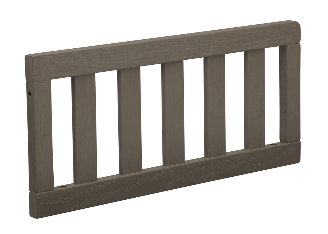 Delta Children Textured Pebble Grey (1341) Toddler Guardrail W0060 Angled View
