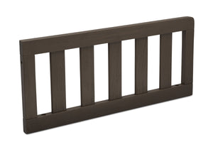 Delta Children Textured Cocoa (1350) Toddler Guardrail W0060 Angled View 4-Toddler Guardrail (W0060)