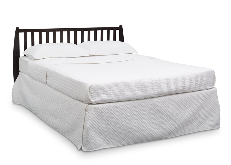 Mattress on a bed with a white background