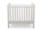 Bianca White (130) 6-Sprout Mini Crib with Mattress
