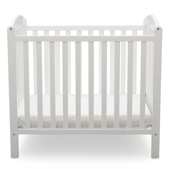 DCB: Bianca White (130) 9-Sprout Mini Crib with Mattress