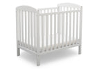 Bianca White (130) 7-Sprout Mini Crib with Mattress