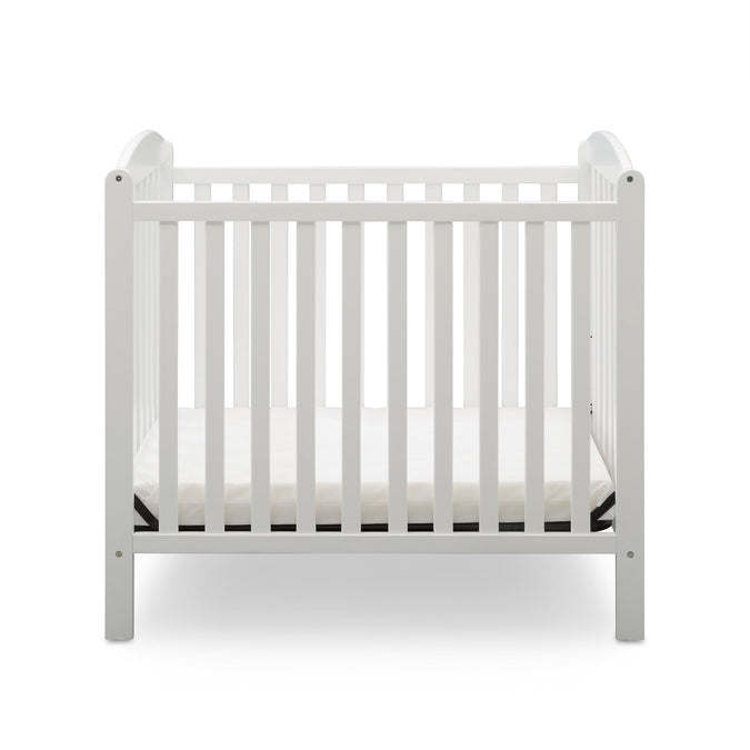 DCB: Bianca White (130) 11-Sprout Mini Crib with Mattress