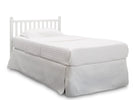 Bianca White (130) 8-Sprout Mini Crib with Mattress