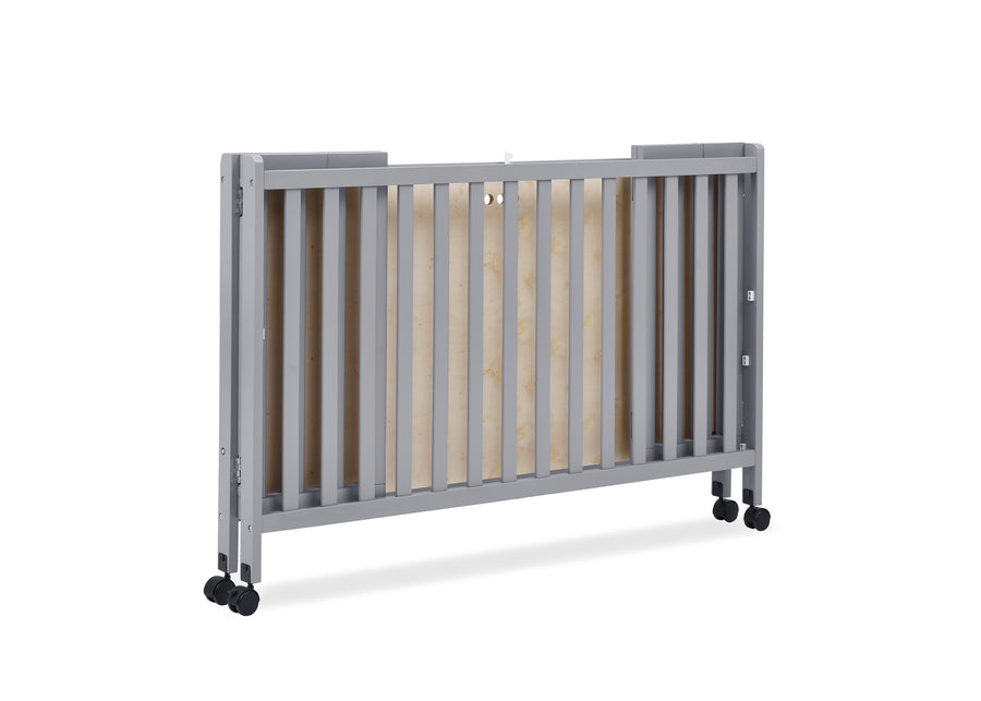 Grey (026) 27-Aria Full Size Portable Folding Crib
