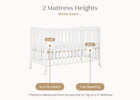 Bianca White (130) 5-Aria Full Size Portable Folding Crib