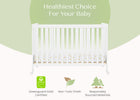 Bianca White (130) 4-Aria Full Size Portable Folding Crib