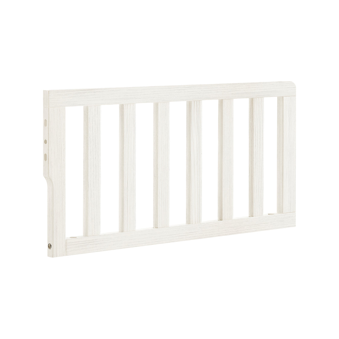 White baby crib on a white background