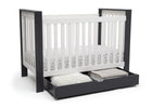 Delta Children Midnight (1360) Under Crib Roll-Out Storage, Right Crib Silo View 7-Under Crib Roll-Out Storage Trundle