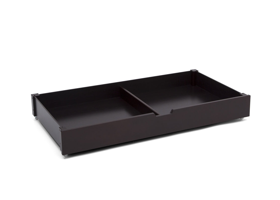 Delta Children Dark Chocolate (207) Under Crib Roll-Out Storage, Right Trundle Silo View