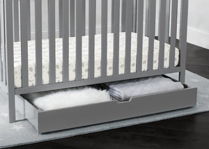 Delta Children Grey (026) Under Crib Roll-Out Storage, Hangtag View 12-Under Crib Roll-Out Storage Trundle