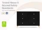Ebony with Natural (1482) 24-Essex 6 Drawer Dresser with Interlocking Drawers