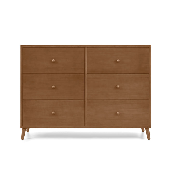 DCB: Chestnut (836) 46-Essex 6 Drawer Dresser with Interlocking Drawers