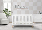 Bianca White with Natural (123) 1-Essex 4-in-1 Convertible Crib