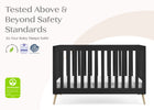 Ebony with Natural (1482) 55-Essex 4-in-1 Convertible Crib