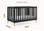 Ebony with Natural (1482) 54-Essex 4-in-1 Convertible Crib