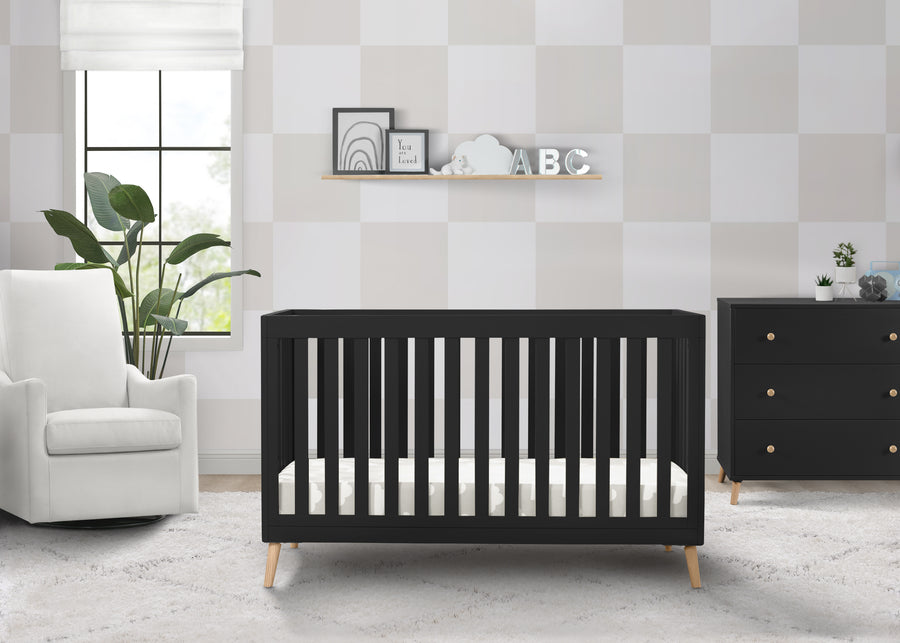Ebony with Natural (1482) 49-Essex 4-in-1 Convertible Crib