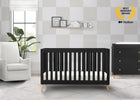 Ebony with Natural (1482) 50-Essex 4-in-1 Convertible Crib