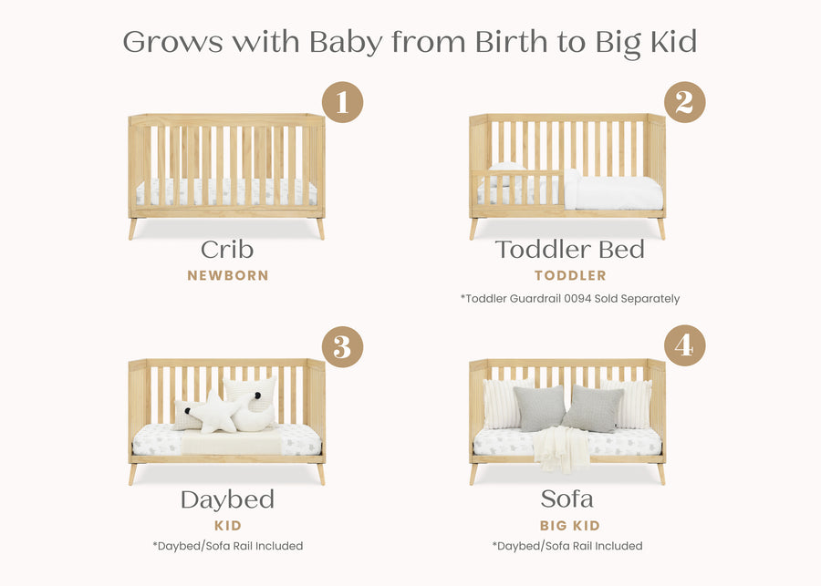 Natural (746) 35-Essex 4-in-1 Convertible Crib