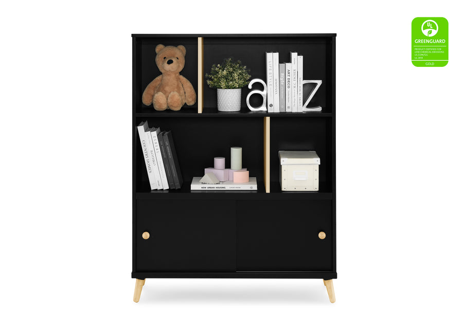 Ebony with Natural (1482) 2-Essex Bookcase