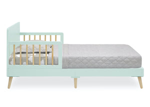 Mint with Natural (374) 3-Logan Wood Toddler Bed