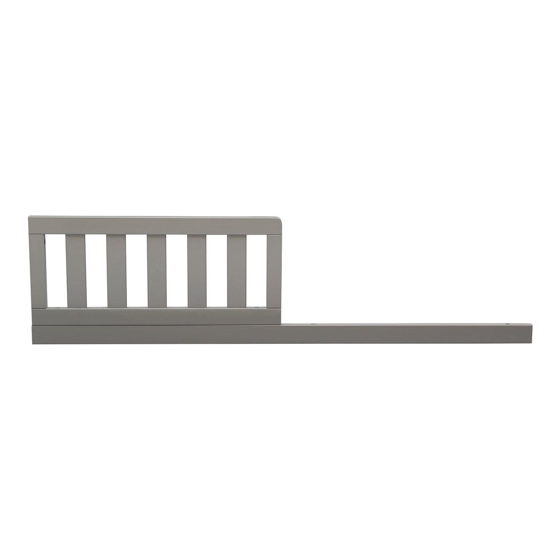 Gray wooden bed frame on a white background