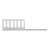 White wooden crib with slatted headboard on a white background 5-Daybed/Toddler Guardrail Kit (W103725)
