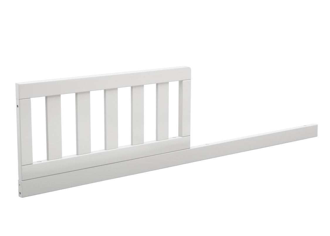White baby crib rail on a white background