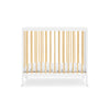 DCB: Bianca White with Natural (123) 15-Mia Portable Folding Mini Crib with 1.5-Inch Mattress