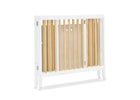 Bianca White with Natural (123) 12-Mia Portable Folding Mini Crib with 1.5-Inch Mattress