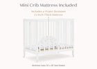 Bianca White (130) 22-Mia Portable Folding Mini Crib with 1.5-Inch Mattress