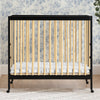 W105550 1482 Mia Portable Mini Crib Black wNatural Lifestyle 117 48-Mia Portable Folding Mini Crib with 1.5-Inch Mattress