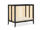 Ebony with Natural (1482) 43-Mia Portable Folding Mini Crib with 1.5-Inch Mattress