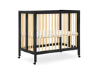 Ebony with Natural (1482) 46-Mia Portable Folding Mini Crib with 1.5-Inch Mattress