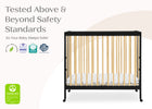 Ebony with Natural (1482) 40-Mia Portable Folding Mini Crib with 1.5-Inch Mattress